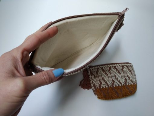 Cosmetiquera y monedero bordado - Imagen 5