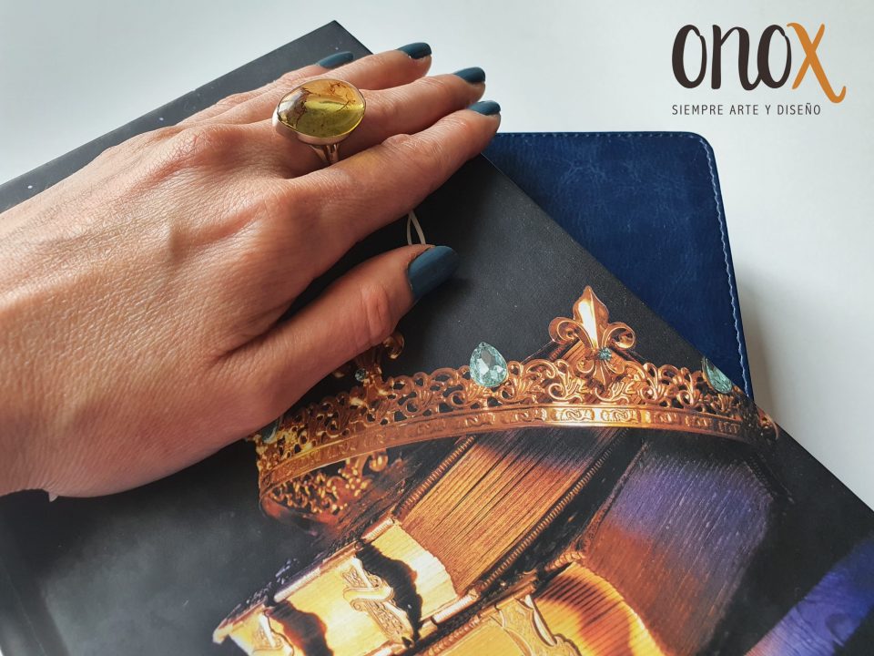 Anillo ámbar óvalo - Imagen 5