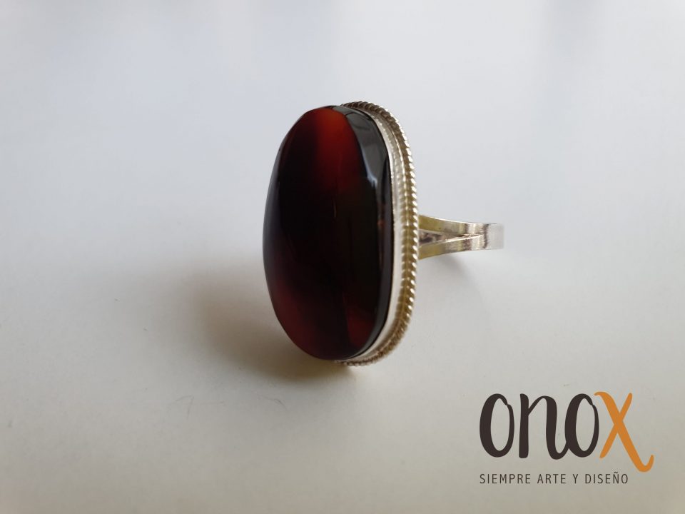 Anillo ámbar vino - Imagen 2