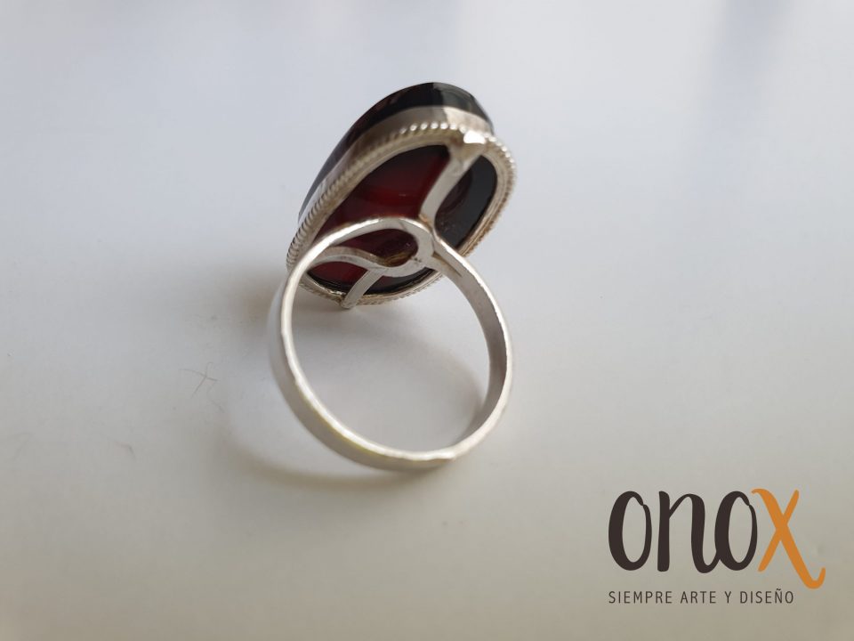 Anillo ámbar vino - Imagen 3