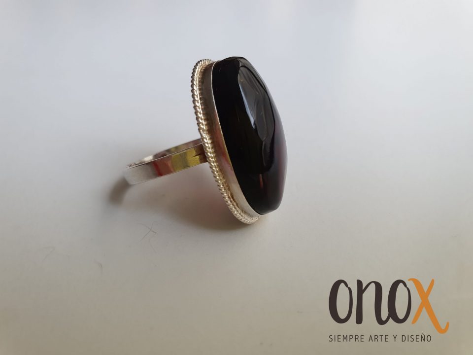 Anillo ámbar vino - Imagen 4