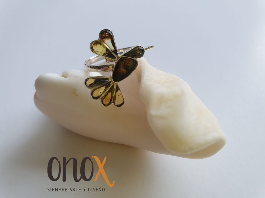 Anillo ámbar colibrí - Imagen 2