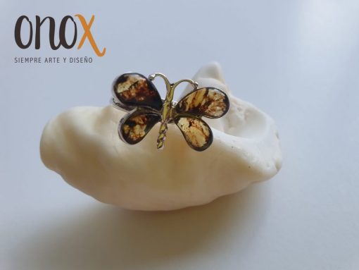 Anillo ámbar mariposa - Imagen 5