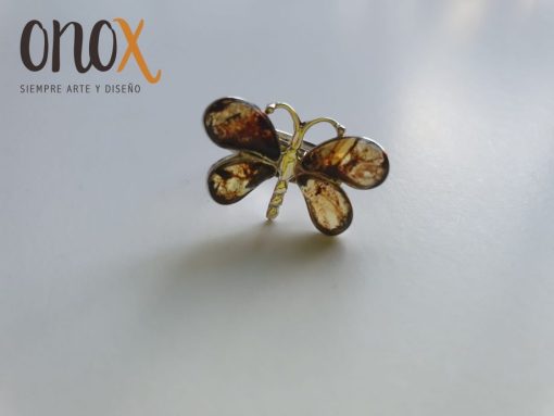 Anillo ámbar mariposa - Imagen 4