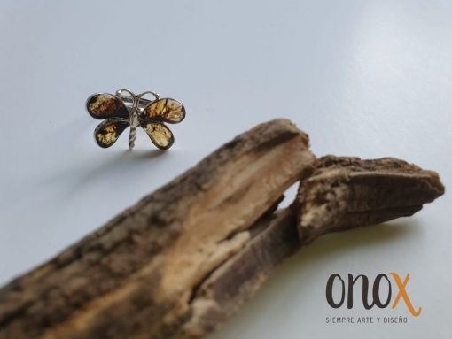Anillo ámbar mariposa - Imagen 6