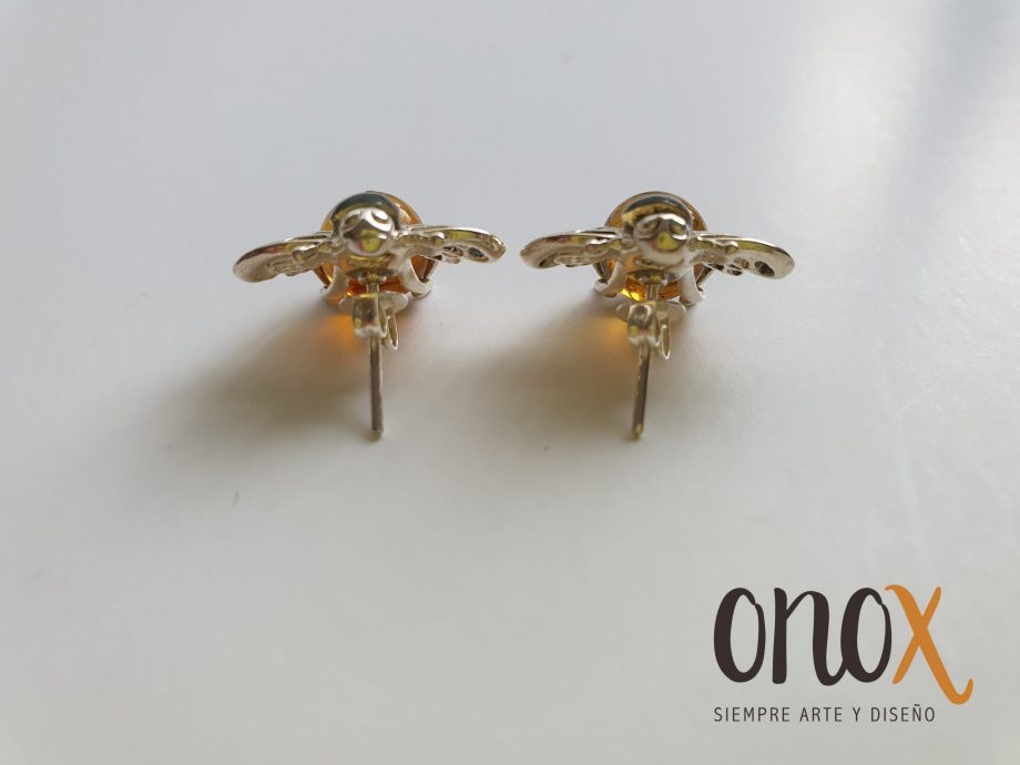 Aretes ámbar abejas - Imagen 4