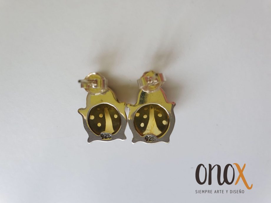 Broqueles ámbar catarinas - Imagen 4