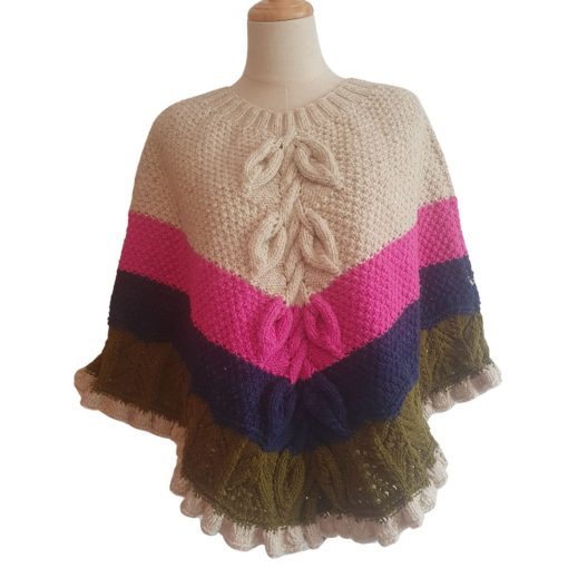 Mañanita o poncho de lana
