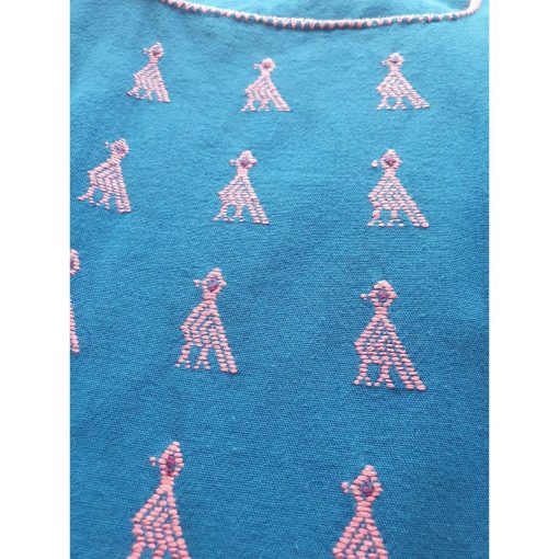 Blusa bordada a mano manga corta. Talla 32-34 (Mediana) - Imagen 5