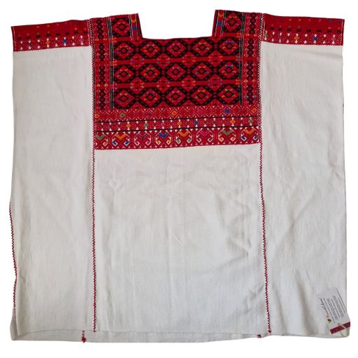 Blusa bordada en telar de cintura tipo Larráinzar. Talla 42-44 (Muy Grande) - Imagen 6
