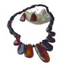 Collar y aretes de ámbar rojo