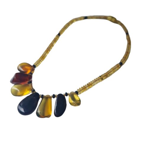 Collar tutti frutti de ámbar - Imagen 4