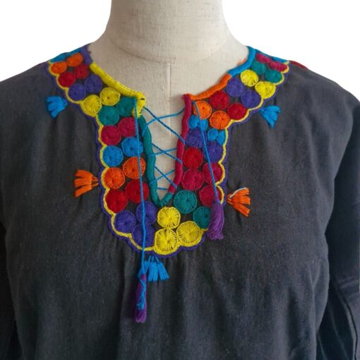Blusa san Juan Chamula Talla 36 (Grande) - Imagen 2