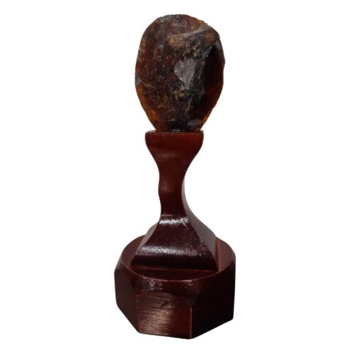 Escudo Nacional Mexicano ámbar con base de madera de cedro - Imagen 3