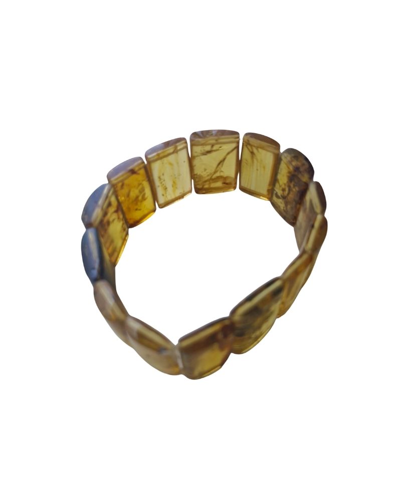 Pulsera de rectángulos de ámbar - Imagen 8