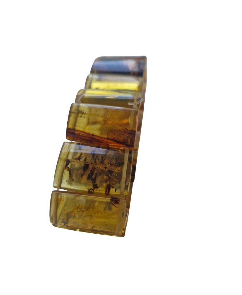 Pulsera de rectángulos de ámbar - Imagen 6