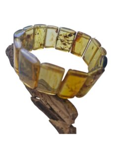 Alternative view of Pulsera de rectángulos de ámbar
