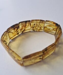 Alternative view of Pulsera cuadros de ámbar