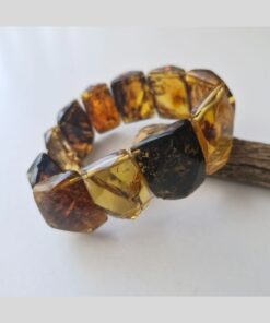 Pulsera ámbar diamante